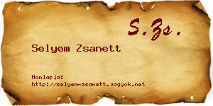 Selyem Zsanett névjegykártya
